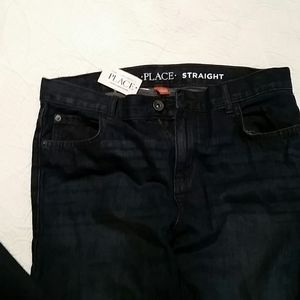 NWT Deep blue straight cut boys denim
